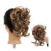Long Messy Curly Synthetic Bun Hairpiece with Elastic Band view 1