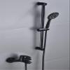 ZLCO Faucet, Bathroom Shower System with Shelf Bathtub Faucet, Hand Shower and Spout, Rain Shower Mixer Set with Showerhead, Black Finish Set/I Present view 1