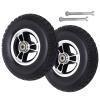 SAGIDAR Replacement Wheelchair Caster Wheels, 15/18 cm, Black, 2-Pack view 1