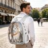 PETCUTE Space Capsule Pet Backpack, Gray view 2