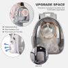 PETCUTE Space Capsule Pet Backpack, Gray view 4