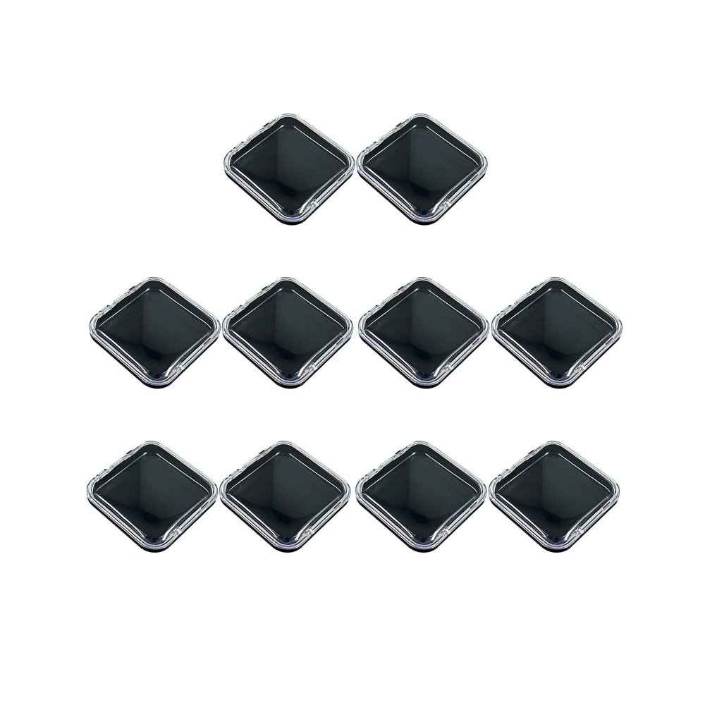 harayaa 10-Pack Black Press-On Nail Storage and Display Boxes