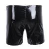 Men's Sexy Wetlook Open-Crotch Briefs, Black, with 2 Openings view 4