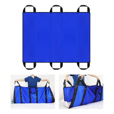 LOSCHEN Patient Transfer Positioning Pad with Handles, Blue, 100 x 120 cm