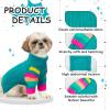 OUOBOB Dog Sweater, Turtleneck Winter Pullover, Green, Size L view 2