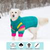 OUOBOB Dog Sweater, Turtleneck Winter Pullover, Green, Size L view 4