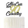 Sumerk 90th Birthday Cake Topper, Happy 90th Birthday, 1 Piece view 1