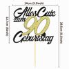 Sumerk 90th Birthday Cake Topper, Happy 90th Birthday, 1 Piece view 2