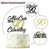 Sumerk 90th Birthday Cake Topper, Happy 90th Birthday, 1 Piece view 3