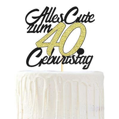 Sumerk 40th Birthday Cake Topper