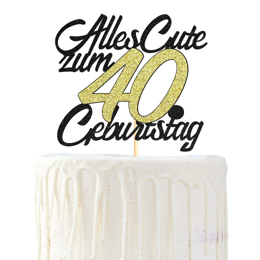 Sumerk 40th Birthday Cake Topper