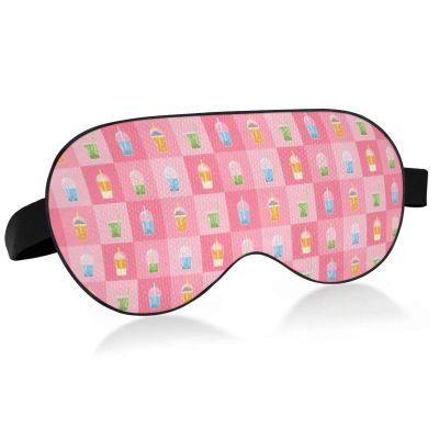 Unisex Sleep Eye Mask, Vector Bubble Tea Design
