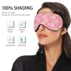 Unisex Sleep Eye Mask, Vector Bubble Tea Design view 3