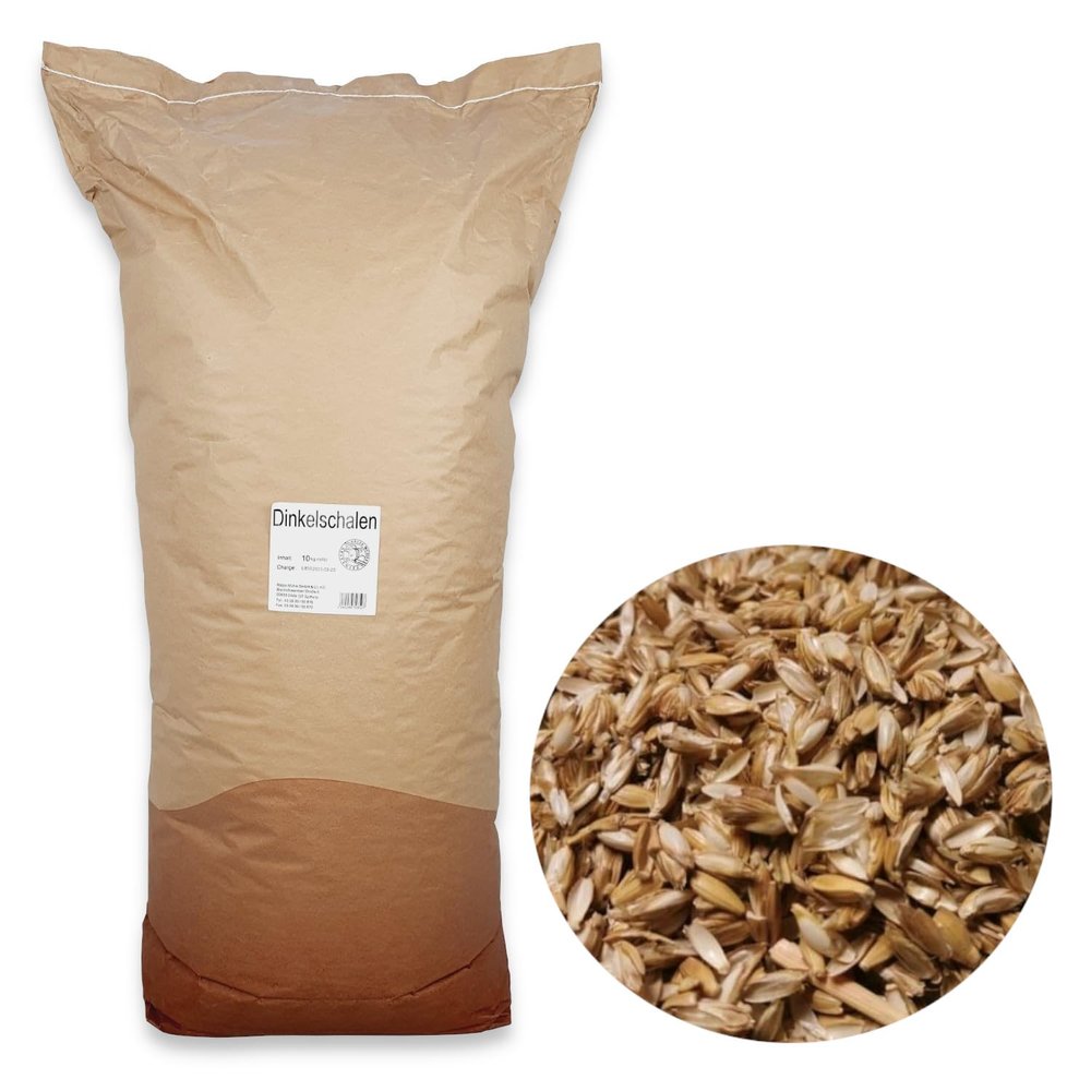 Cleaned Spelt Husks, 100 L, Direct from Rätze-Mühle, 10 kg