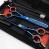 5.5-Inch Blue-Plated Double-Tail Professional Hairdressing Scissors view 1