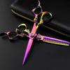 Professional Left-Handed Hairdressing Scissors, Thinning Scissors Set, 7-Inch Flat Cut view 1