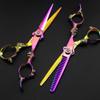 Professional Left-Handed Hairdressing Scissors, Thinning Scissors Set, 7-Inch Flat Cut view 2