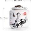 BRDECOR Small Hand-Painted Ceramic Keepsake Urn for Human Ashes view 2