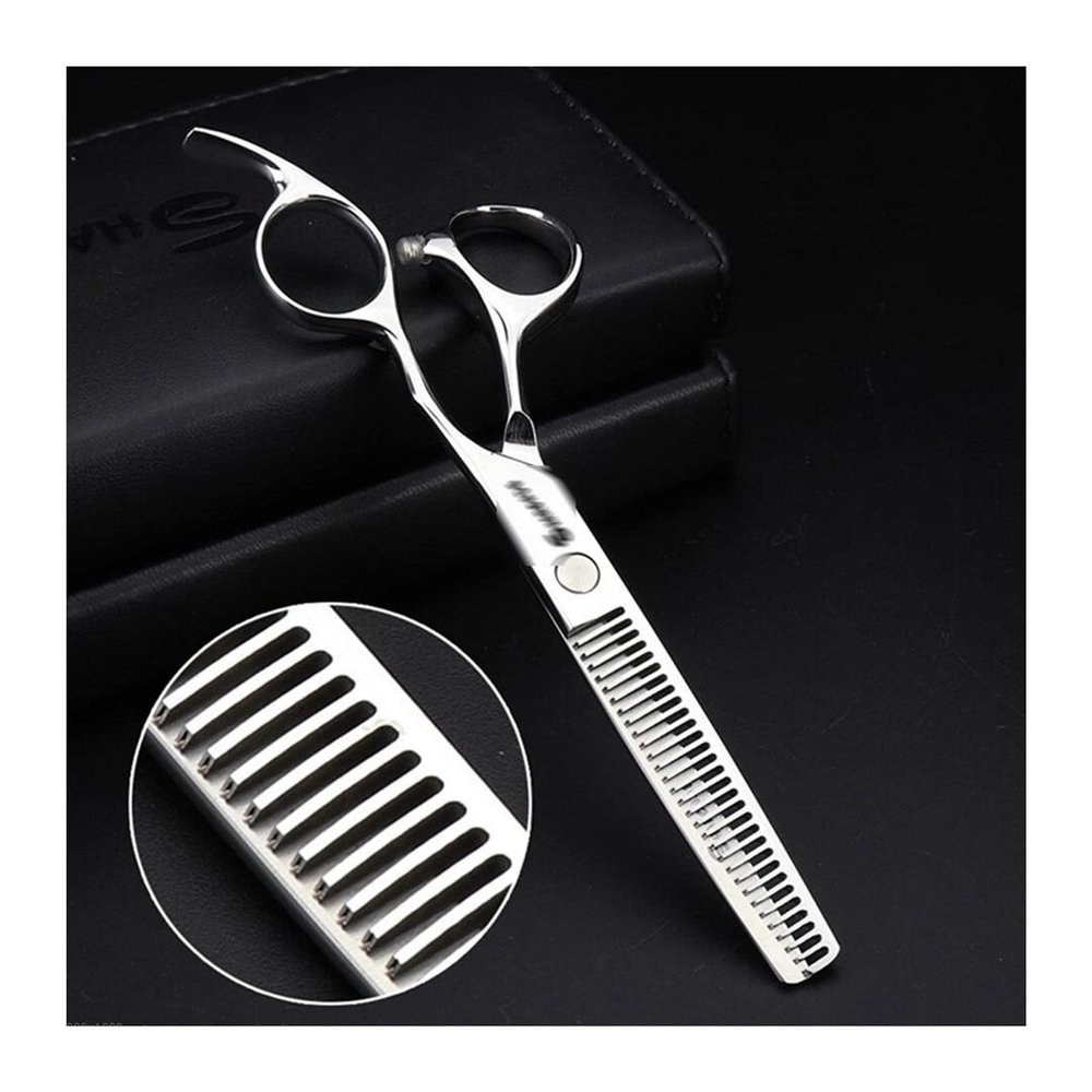 luckxuan Professional Hair Cutting Scissors, 6.0-Inch Stainless Steel, Color: 6 inch C