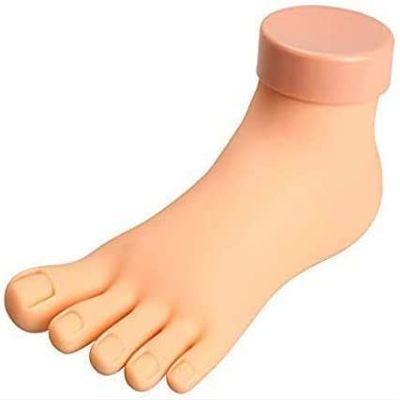 Aeromdale Practice Foot Model, Flexible and Soft, for Nail Art