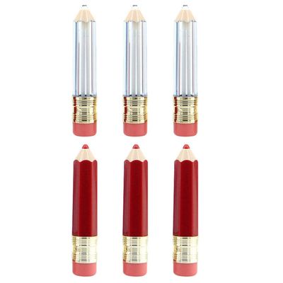FOMIYES 6-Pack 5 ml Empty Pencil-Shaped Lip Gloss Tubes