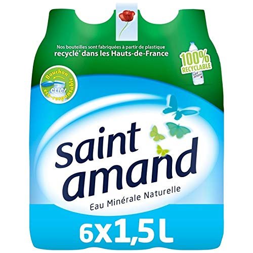 Saint Mandand Natural Mineral Water, 6 x 1.5 L