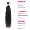 Kinky Curly Human Hair Weave Bundle, 1-Piece Brazilian Virgin Hair, Natural Color, 8–40 Inches view 2