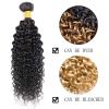 Kinky Curly Human Hair Weave Bundle, 1-Piece Brazilian Virgin Hair, Natural Color, 8–40 Inches view 3
