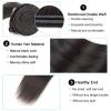 LUCBEI Indian Straight Human Hair Bundles, 8–40 Inches, Unprocessed Virgin Hair Weave, 1 Extension (Remy Hair, 30 Inches) view 2