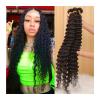LUCBEI Brazilian Deep Wave Human Hair Bundles, 3–4 Bundles, Unprocessed (Remy Hair; Color 18/20/22/24) view 1