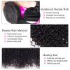 Brazilian Kinky Curly Remy Human Hair Bundles, 3-Piece Set, Natural Black view 2