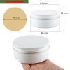 YANCAER 10-Pack 150 mL White Aluminum Tins with Screw-Top Lids view 2