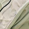 Ihoustriy Girls' 3-Piece Duvet Cover Set with Ruffles and Bow, Light Green, Comforter Not Included view 4