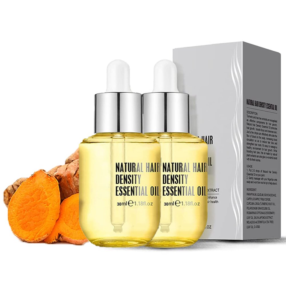 Hovo Hair Density Essential Oil, Hair Regrowth Serum, 2-Piece Set