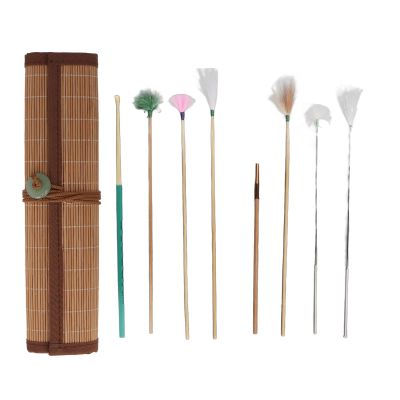 Dioche 7-Piece Earwax Removal Kit with Bamboo Mat and Massage Spring