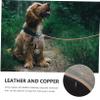VANZACK Leather and Copper Pet Hanging Bell, Anti-Loss, Lightweight view 4