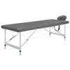 INLIFE 4-Zone Massage Table with Aluminum Frame, Anthracite, 186 × 68 cm, 17.85 kg view 1