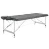 INLIFE 4-Zone Massage Table with Aluminum Frame, Anthracite, 186 × 68 cm, 17.85 kg view 2