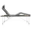 INLIFE 4-Zone Massage Table with Aluminum Frame, Anthracite, 186 × 68 cm, 17.85 kg view 3