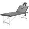INLIFE 4-Zone Massage Table with Aluminum Frame, Anthracite, 186 × 68 cm, 17.85 kg view 4