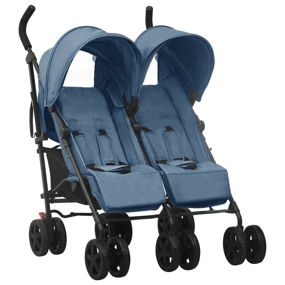 INLIFE Sibling Stroller, Navy Blue, Steel, 14.4 kg