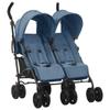 INLIFE Sibling Stroller, Navy Blue, Steel, 14.4 kg view 1