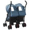 INLIFE Sibling Stroller, Navy Blue, Steel, 14.4 kg view 4