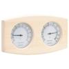 INLIFE 2-in-1 Sauna Hygrothermograph and Hourglass Set, Solid Pine Wood, 0.7 kg view 2