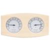 INLIFE 2-in-1 Sauna Hygrothermograph and Hourglass Set, Solid Pine Wood, 0.7 kg view 3