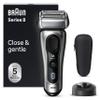 Braun Series 8 Men's Electric Foil Shaver, 8517s, Silver view 1
