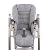 Seat Cushion Replacement Cover for Peg Perego Diner, Dark Gray Checkered view 1