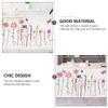 Floral PVC Wall Stickers, 1 Set, Hand-Painted, Multicolor view 3