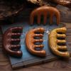 DUUDAH Green Sandalwood Massage Comb, Meridian Comb, Wide-Tooth Scalp Massager view 3