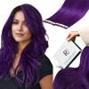 RUNATURE Remy Human Hair Tape-In Extensions, Purple, 50 cm, 10 pcs, 25 g, #Purple view 1
